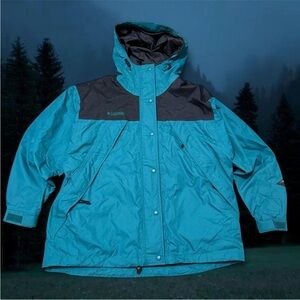 Columbia Teal and Black Outdoor Jacket